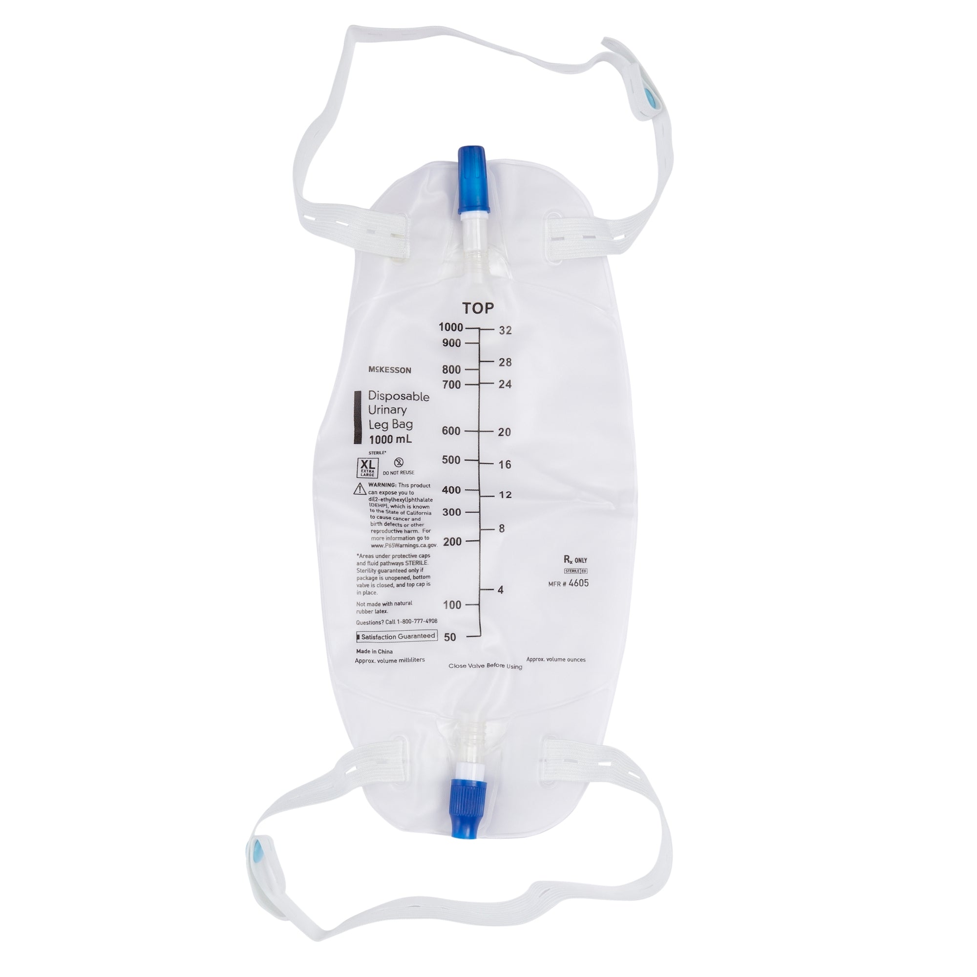 Disposable Urinary Leg Bag, 1000 ml - CompactCath